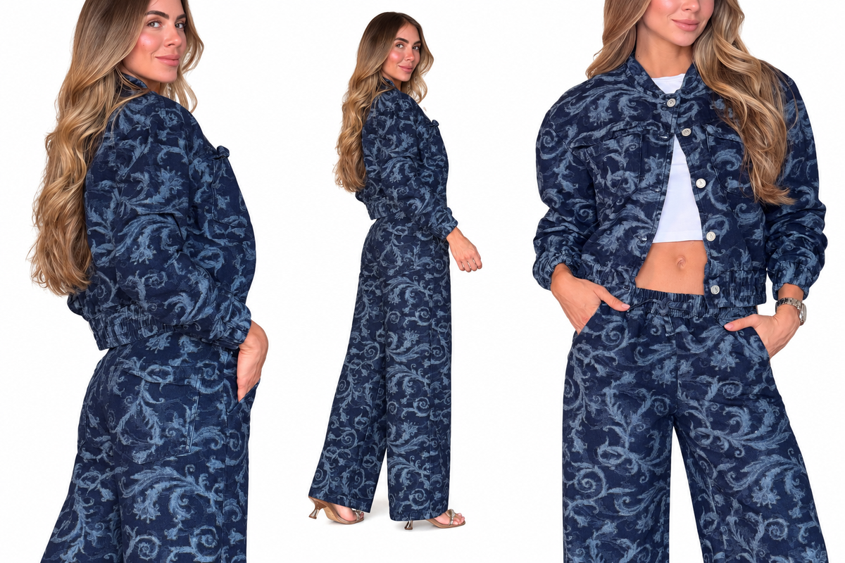 CHAQUETA BARROCO AZUL O