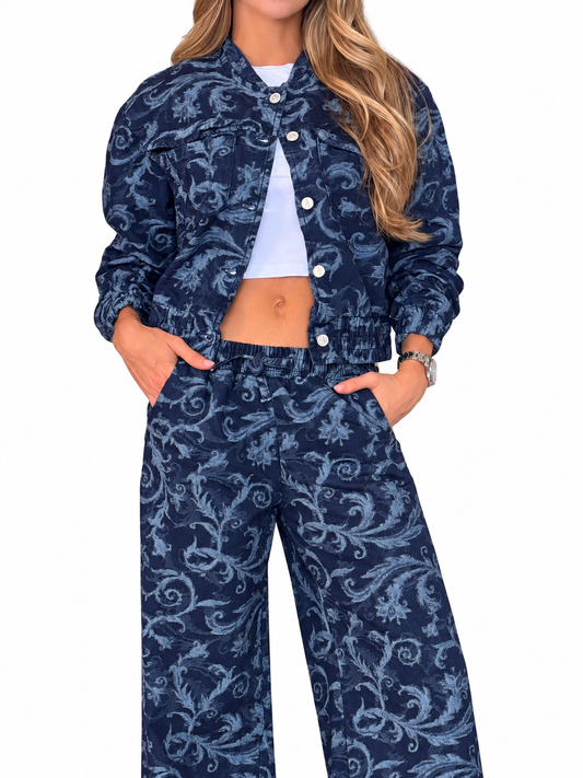 CHAQUETA BARROCO  AZUL O
